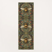 Gepersonaliseerde retro hommel boho botanisch yogamat (Voorkant)