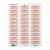 Gepersonaliseerde Retro Ice Cream Cone Pattern Etiket (Full Sheet)