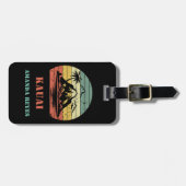 Gepersonaliseerde Retro Kauai Bagagelabel (Voorkant horizontaal)