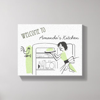 Gepersonaliseerde Retro keuken | Canvas Decor