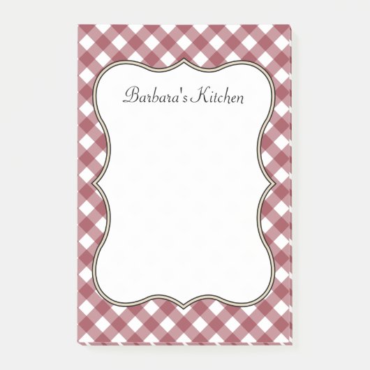 Gepersonaliseerde retro keuken post het merkt gesc post-it® notes (Voorkant)