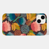 Gepersonaliseerde retro,  kleurbloemen Case-Mate iPhone case (Achterkant (horizontaal))