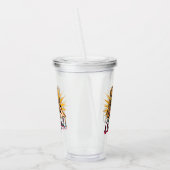 Gepersonaliseerde Retro Mama Pop Art 1 Acryl Drinkbeker (Links)