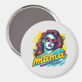 Gepersonaliseerde Retro Mama Pop Kunst (12) Magneet (Voorkant / Achterkant)