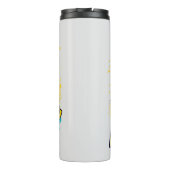 Gepersonaliseerde Retro Mama Pop Kunst (12) Thermosbeker (Achterkant)