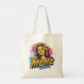 Gepersonaliseerde Retro Mama Pop Kunst (14) Tote Bag (Achterkant)