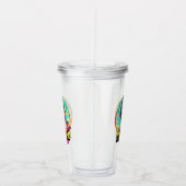 Gepersonaliseerde Retro Mama Pop Kunst (3) Acryl Drinkbeker (Rechts)