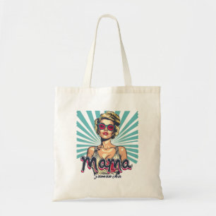 Gepersonaliseerde Retro Mama Pop Kunst (7) Tote Bag