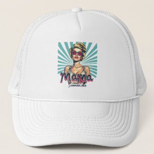 Gepersonaliseerde Retro Mama Pop Kunst (7) Trucker Pet
