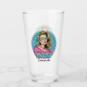 Gepersonaliseerde Retro Mama Pop Kunst (8) Glas (Achterkant)