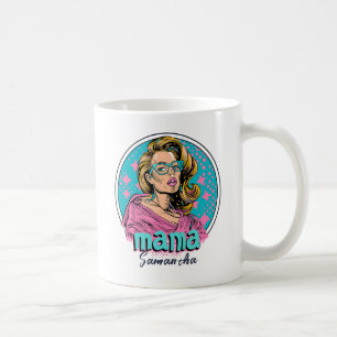 Gepersonaliseerde Retro Mama Pop Kunst (8) Koffiemok