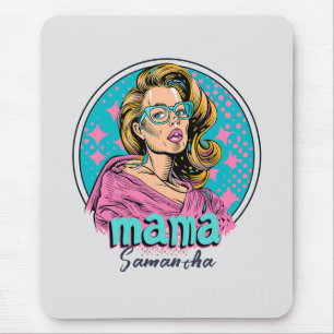 Gepersonaliseerde Retro Mama Pop Kunst (8) Muismat