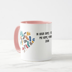 Gepersonaliseerde retro-minimalistische merken mok
