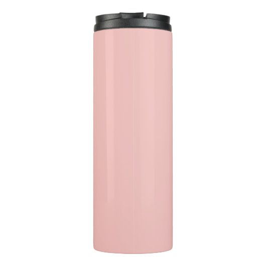 Gepersonaliseerde Retro Monogram Bruidsmeisje Roze Thermosbeker (Achterkant)