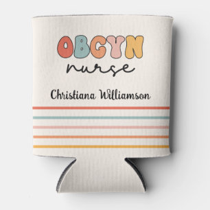 Gepersonaliseerde Retro OBGYN Verpleegster Blikjeskoeler