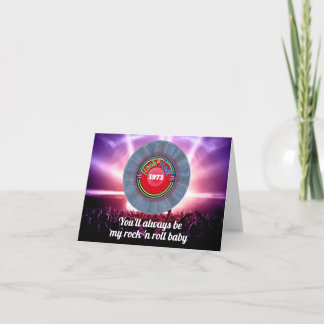 Gepersonaliseerde Retro  op 50 september 1973 Bedankkaart