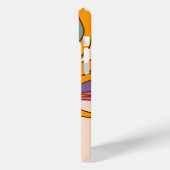 Gepersonaliseerde Retro roze, blauw, goud, bruin Case-Mate iPhone Case (Achterkant / Links)