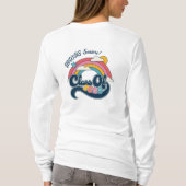 Gepersonaliseerde Retro Senior Class van 2025 Shir T-shirt (Achterkant)