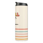 Gepersonaliseerde retro sociaal werker thermosbeker (Geroteerd rechts)