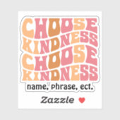 Gepersonaliseerde Retro Sticker (Vel)