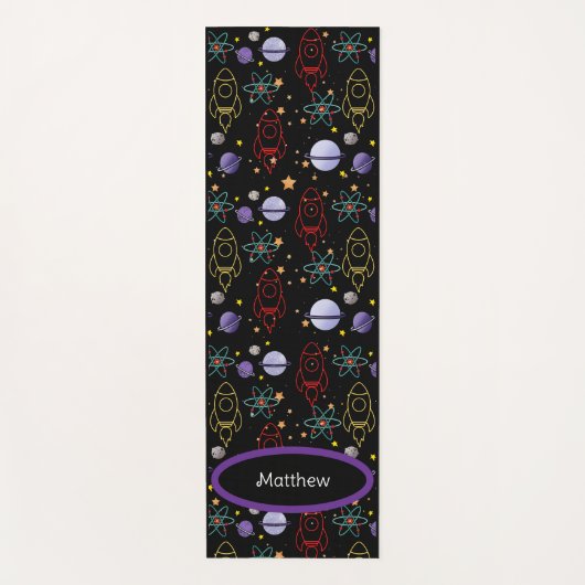 Gepersonaliseerde retrospace-oefening yogamat (Voorkant)