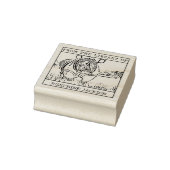 Gepersonaliseerde Rhinoceros Bookplate Rubberstempel (Stempel)