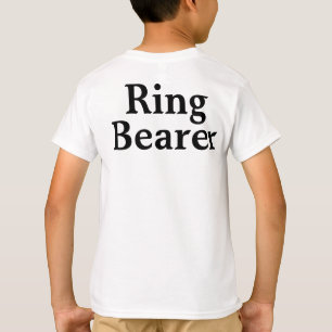 Gepersonaliseerde Ring Bearer Cadeaunaam T-Shirt