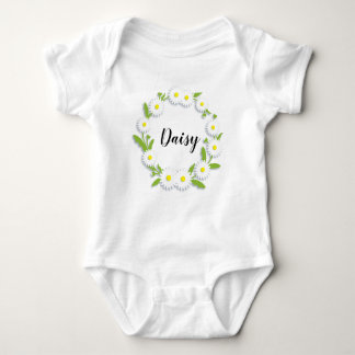 Gepersonaliseerde Ring of Daisies Baby Bodysuit