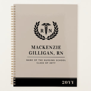Gepersonaliseerde RN Nursing School Afstuderen Ele Planner