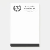 Gepersonaliseerde RN Nursing School Afstuderen Ele Post-it® Notes (Voorkant)
