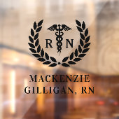 Gepersonaliseerde RN Nursing School Afstuderen Ele Raamsticker (Vel 2)