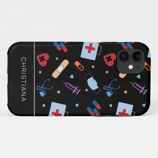 Gepersonaliseerde RN-verpleegster | Arts Medisch P Case-Mate iPhone Case (Achterkant (horizontaal))