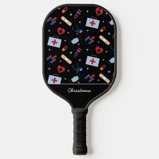 Gepersonaliseerde RN-verpleegster | Arts Medisch P Pickleball Paddle (Voorkant)