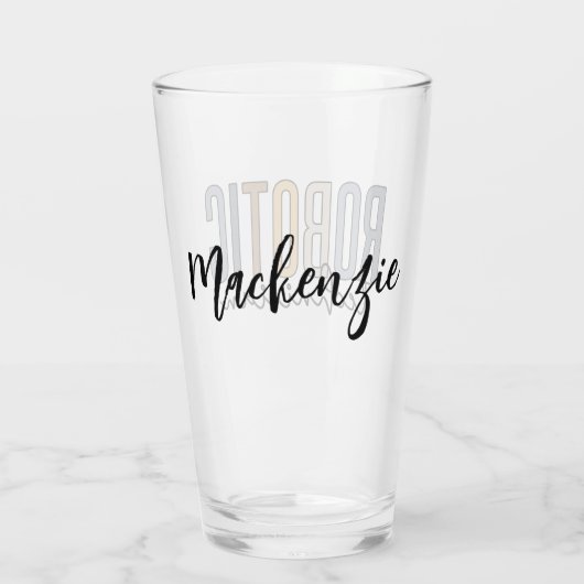 Gepersonaliseerde robottechnicus | Robotic Tech Glas (Achterkant)