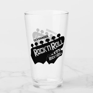 Gepersonaliseerde rock & roll glas