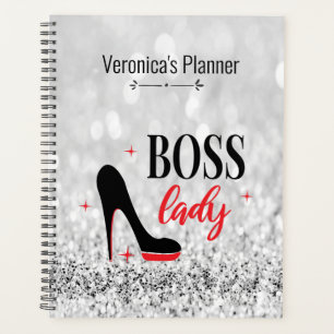 Gepersonaliseerde rode bodem Stiletto Hiel Boss La Planner