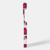 Gepersonaliseerde rode dierenprint iPhone hoesje (Linkerkant)