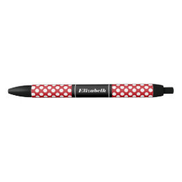 Gepersonaliseerde rode en witte pooldop Pen