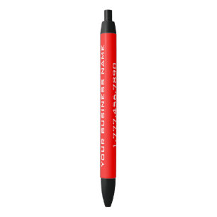 Gepersonaliseerde rode GMF Zwarte Inkt Pen