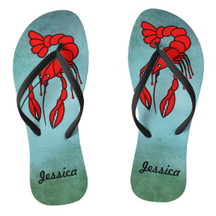 Gepersonaliseerde Rode Kruis Teenslippers