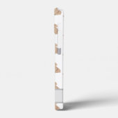 Gepersonaliseerde rode, langharige dachshund Case-Mate iPhone case (Achterkant / Links)