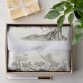 Gepersonaliseerde rode wijnboom tissuepapier (Geschenk)