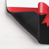 Gepersonaliseerde rode, zwarte gedurfde strepen ro muismat (Hoek)