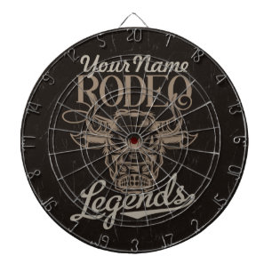 Gepersonaliseerde Rodeo Old West Steer Roping Lege Dartbord