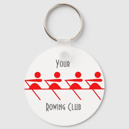 Gepersonaliseerde roeiclub sleutelhanger (Voorkant)