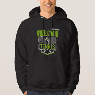 Gepersonaliseerde Rolstoel Tennis Club Naam Hoodie