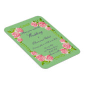 Gepersonaliseerde romantische rozen magneet (Rechterzijde)