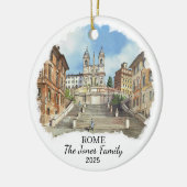 Gepersonaliseerde Rome Ornament, Italië Keramisch Ornament (Links)