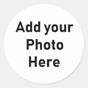 Gepersonaliseerde ronde foto kleine Stickers