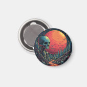 "Gepersonaliseerde ronde magneet - aangepaste foto (Voorkant / Achterkant)